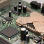 Computer with bandage