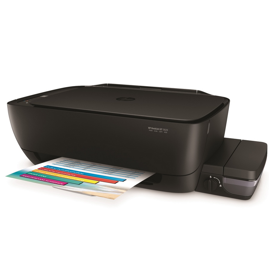 HP DeskJet GT 5820 All-in-One Printer WL, Left facing, with output_resize
